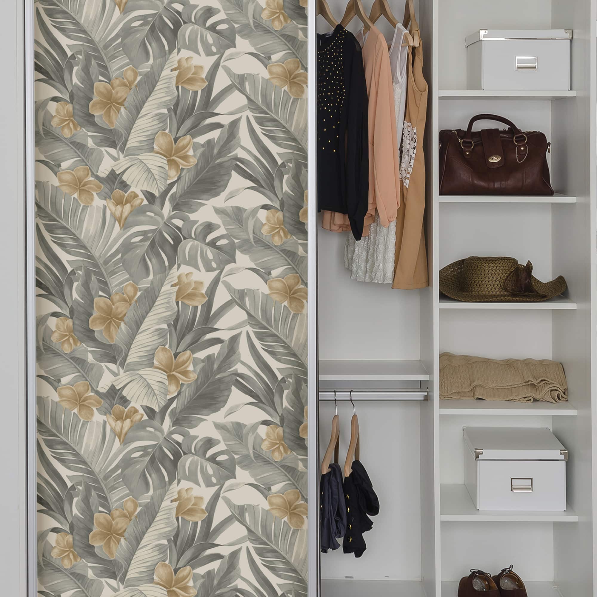 NuWallpaper Neutral Paradise Peel & Stick Wallpaper